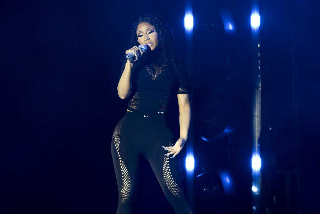 Nicki Minaj performs at the 2024 Dreamville Music Festival Nicki Minaj performs at the 2024 Dreamville Music Festival