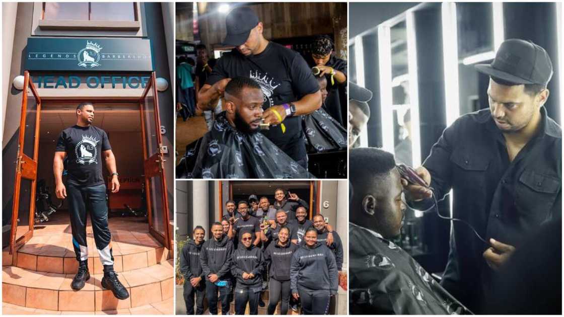 Man who quit his job to become full time barber succeeds, now has over 400 people workers