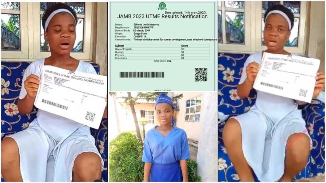 Ejikeme Joy Mmesoma/Teenager forged JAMB result.