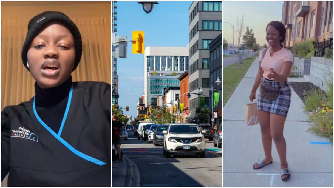 Jobs in Canada/Lady celebrated new employment. Jobs in Canada/Lady celebrated new employment.