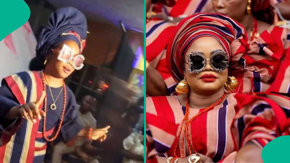 Little girl copies D&G woman's look