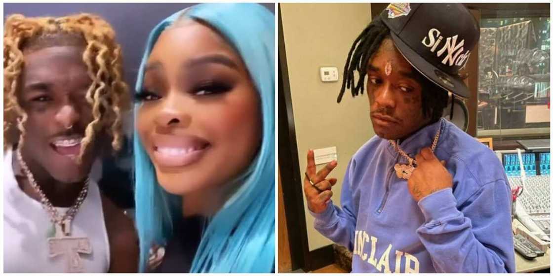 Lil Uzi Vert no longer wearing N9.9 billion diamond on forehead Lil Uzi Vert no longer wearing N9.9 billion diamond on forehead