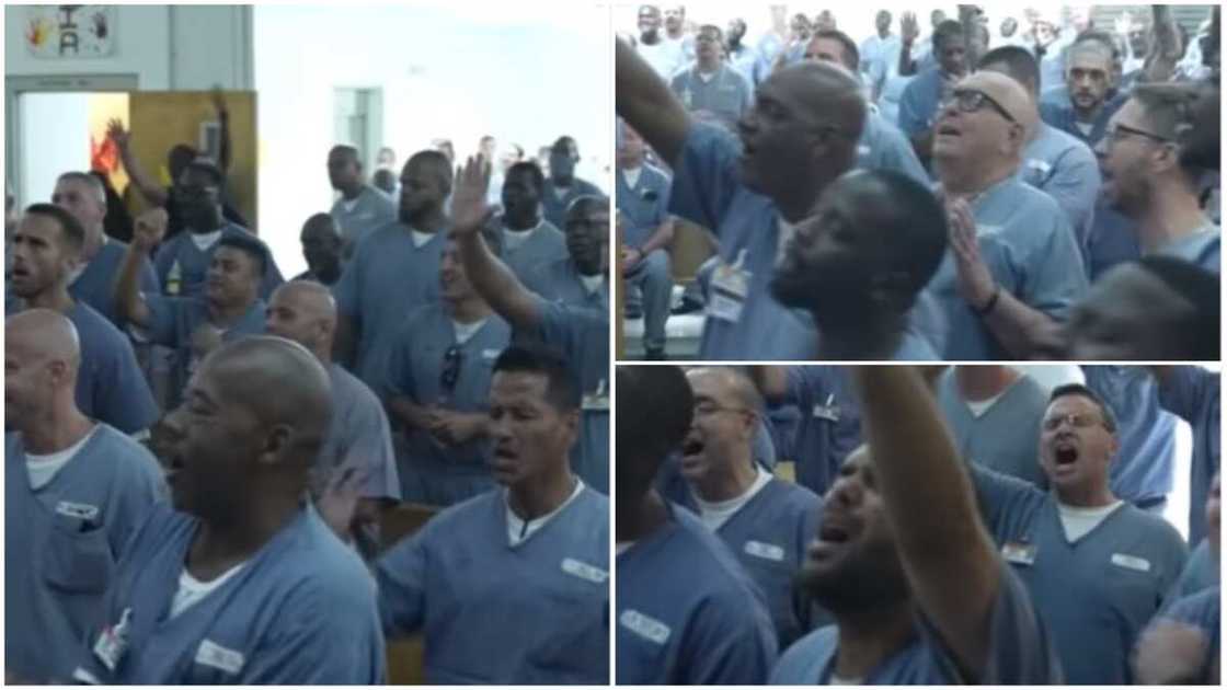 Prisoners in America Sing Praise and Worship God Behind Bars, Their Video Gets Many People Emotional Prisoners in America Sing Praise and Worship God Behind Bars, Their Video Gets Many People Emotional