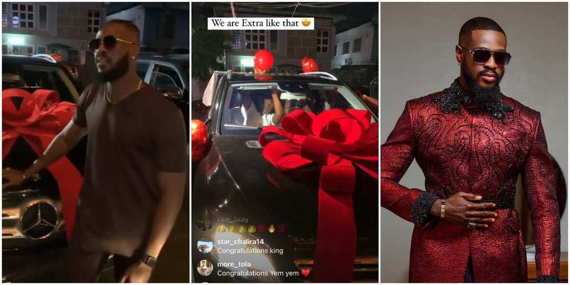 BBTitan Yemi Cregx gets Mercedes from fans, BBTitan Yemi Cregx