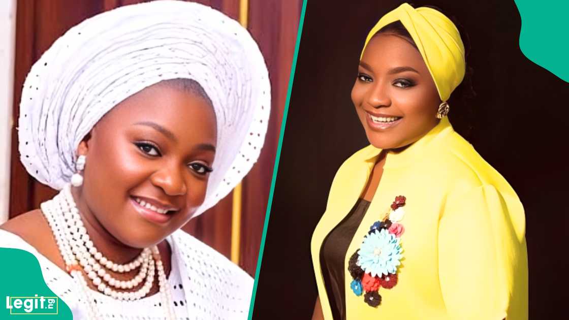 Omije Ojumi's first daughter, Jomiloju, broke down while paying tribute to her late mother at her service of songs Omije Ojumi's first daughter, Jomiloju, broke down while paying tribute to her late mother at her service of songs