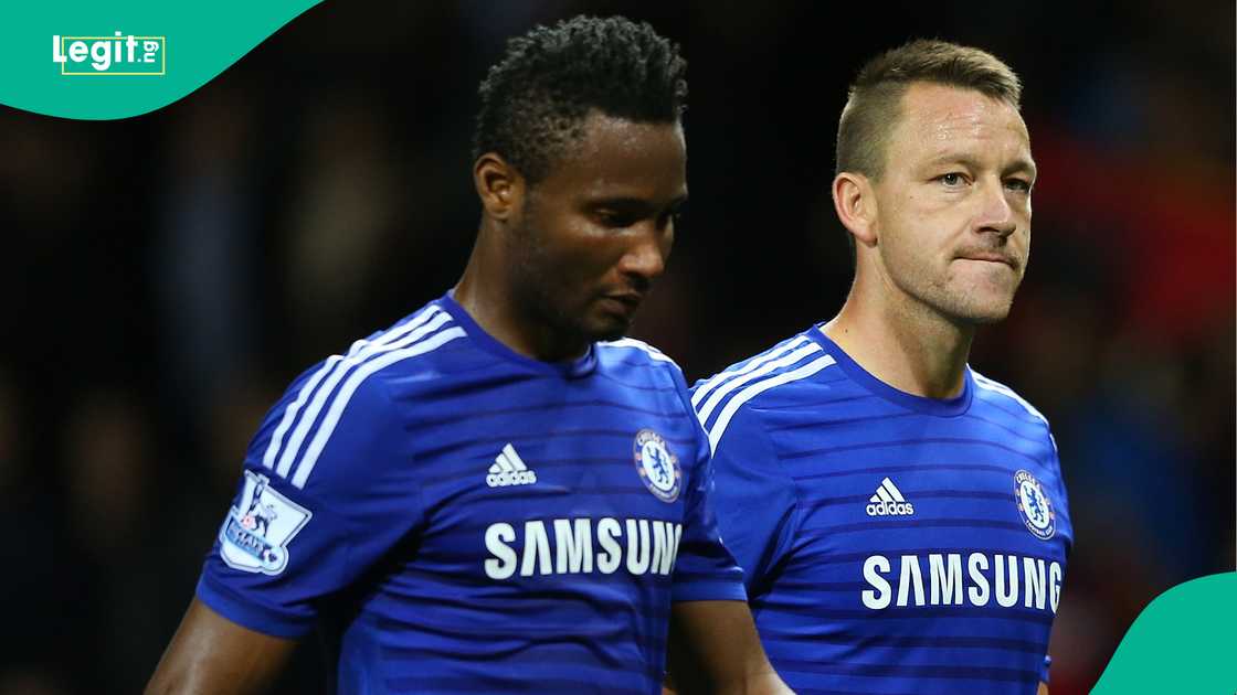 Mikel Obi, John Terry, Chelsea, London, Premier League.