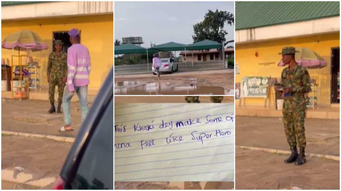 Pranking strangers in public/Nigerian soldier's reaction to a prank. Pranking strangers in public/Nigerian soldier's reaction to a prank.