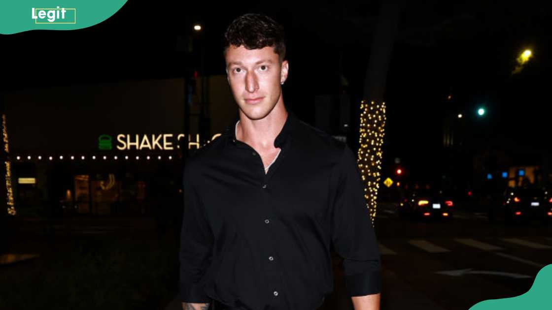 Grant Larsen is seen in Los Angeles, California Grant Larsen is seen in Los Angeles, California