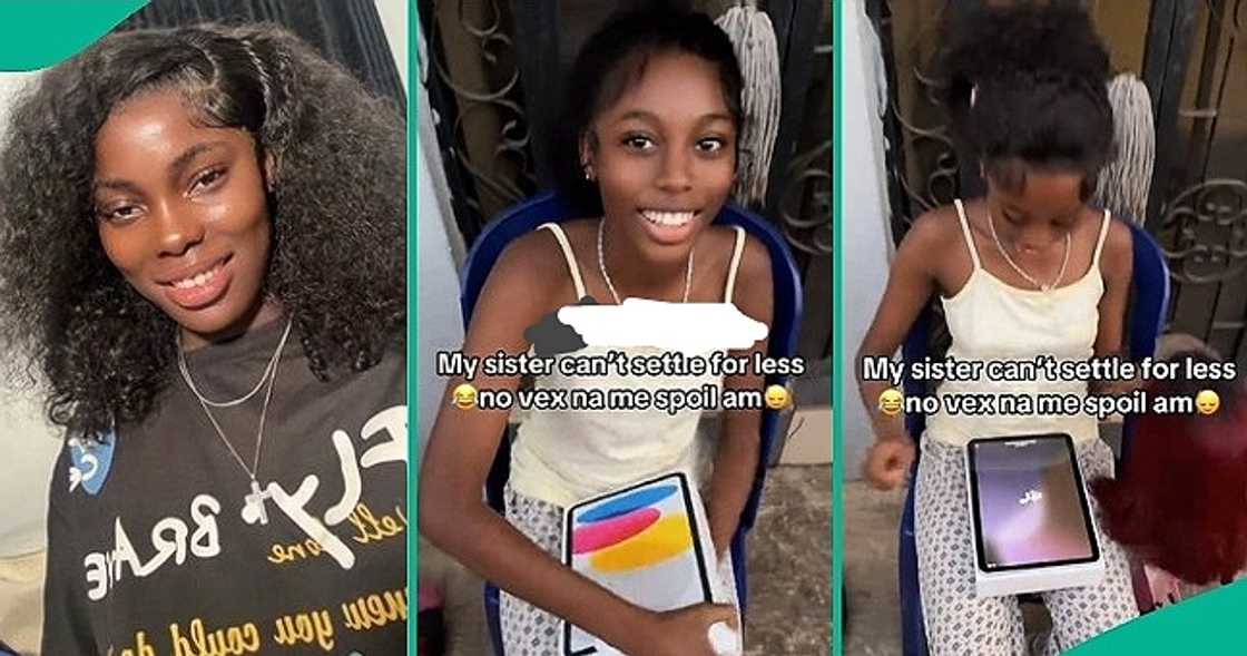 Lady buys costly iPad for younger sister