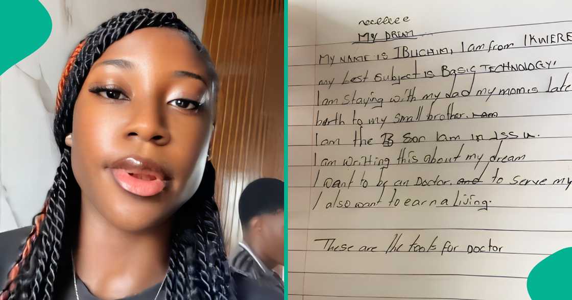 Lady shares touching write-up she found in her little brother's diary, sheds tears