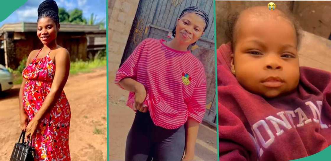 The mother passed on and left her baby and husband behind. The mother passed on and left her baby and husband behind.