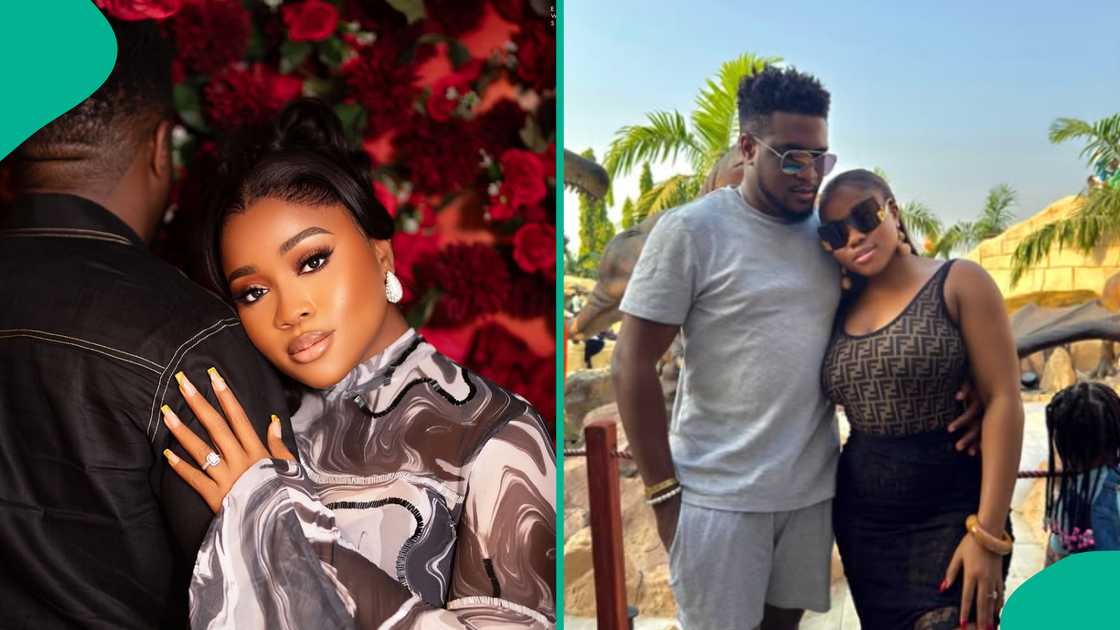 Veekee James and Femi Atere's first wedding anniversary. Veekee James and Femi Atere's first wedding anniversary.