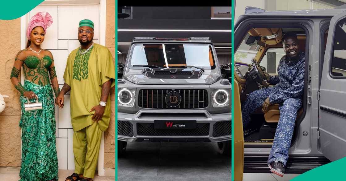 Egungun takes delivery of new Brabus G-wagon. Egungun takes delivery of new Brabus G-wagon.