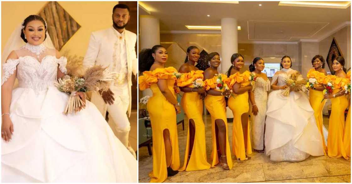 Actress Nkiru Sylvanus' white wedding.