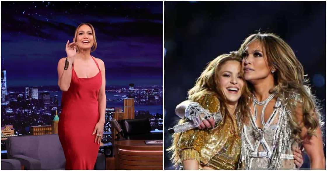 Jennifer Lopez Says Sharing Super Bowl Stage with Shakira Was Worst Idea in the World. Jennifer Lopez Says Sharing Super Bowl Stage with Shakira Was Worst Idea in the World.