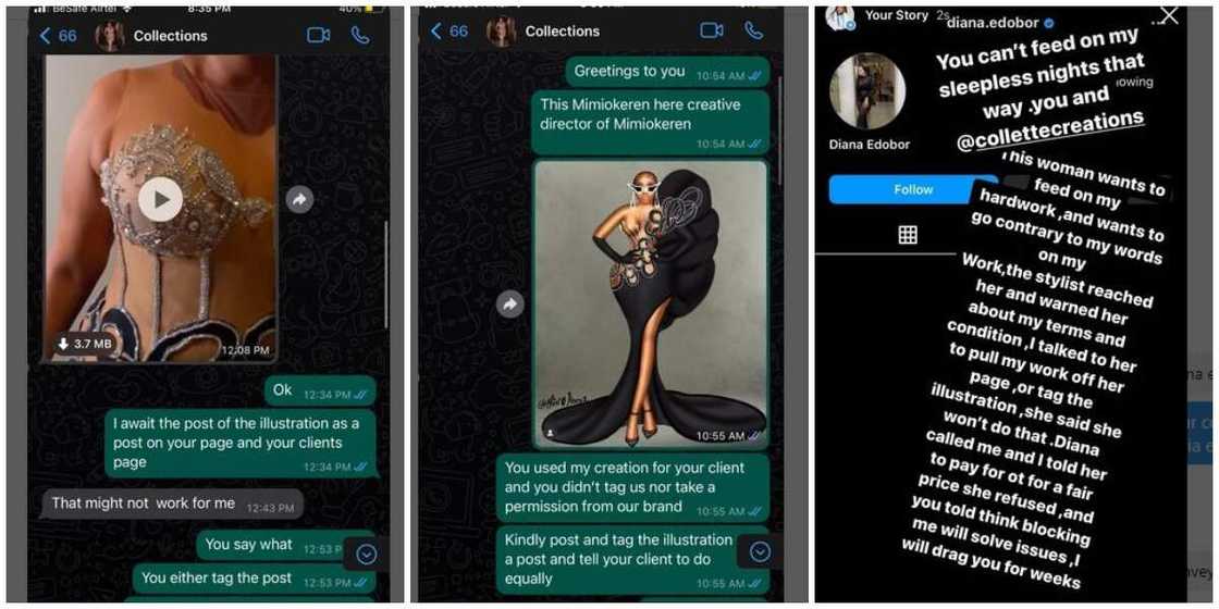 Mimi Okeren calls out Diana Edobor Mimi Okeren calls out Diana Edobor
