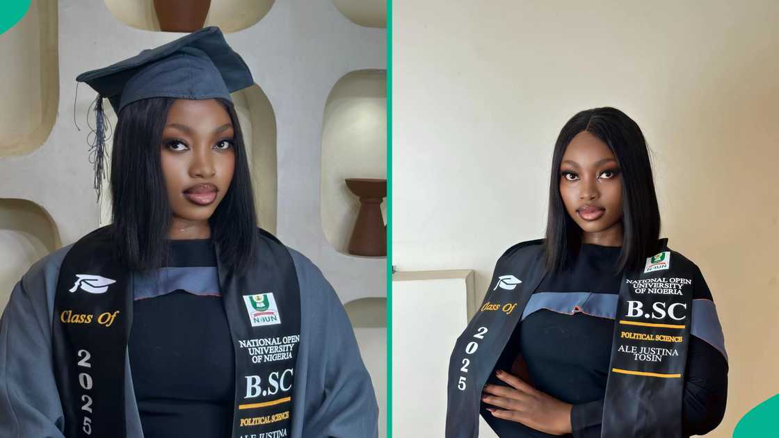 A Lady who once dropped out of university finally bags degree