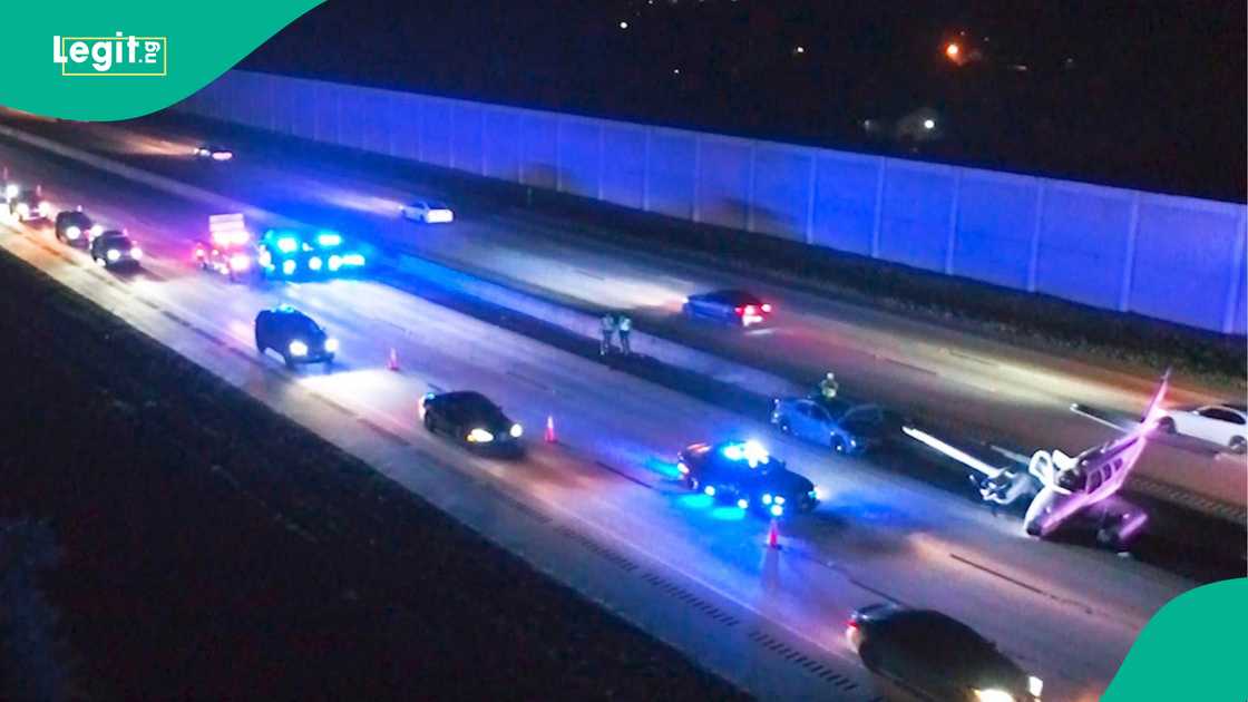 Viral video shows moment plane crash-landed on top of moving car in US Viral video shows moment plane crash-landed on top of moving car in US