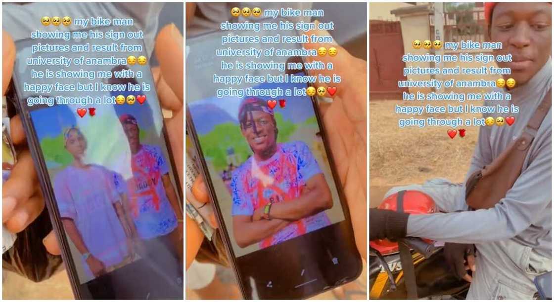 Photos of Okada man talking with a lady. Photos of Okada man talking with a lady.