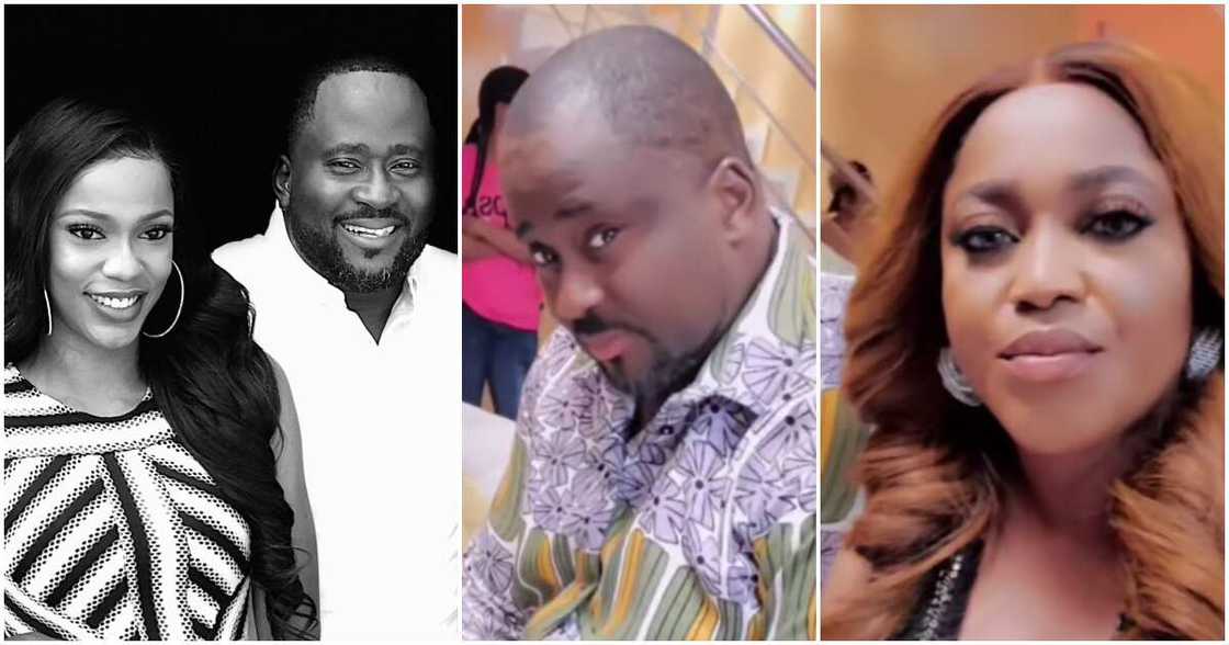 Efe Irele, Grace Ama and Desmond Elliot. Efe Irele, Grace Ama and Desmond Elliot.