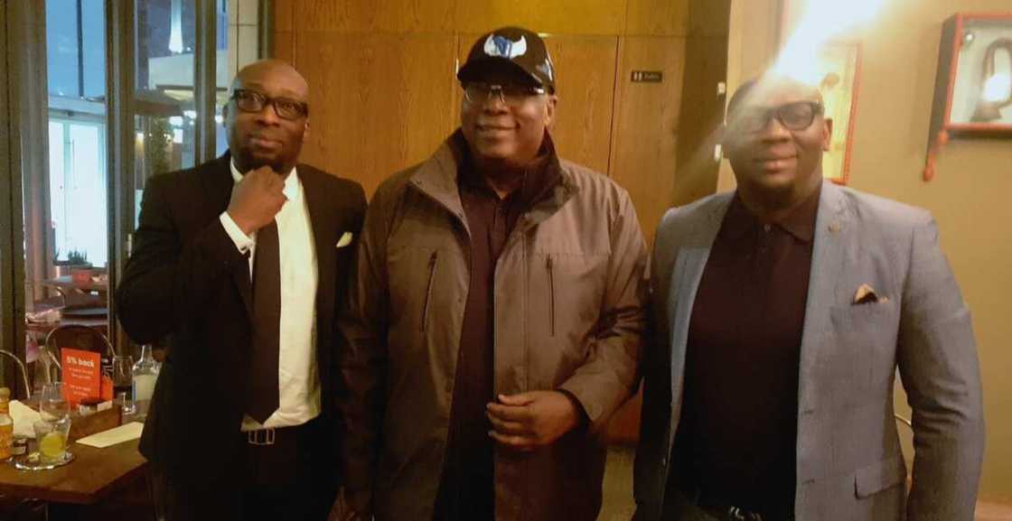 Group meets Babafemi Ojudu in UK. Group meets Babafemi Ojudu in UK.