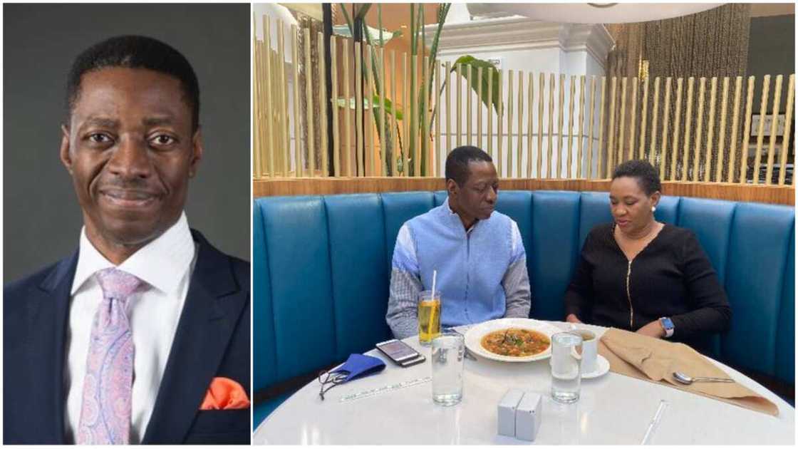Pastor Sam Adeyemi wishes wife Happy Valentine's Day, shares cute date photo Pastor Sam Adeyemi wishes wife Happy Valentine's Day, shares cute date photo