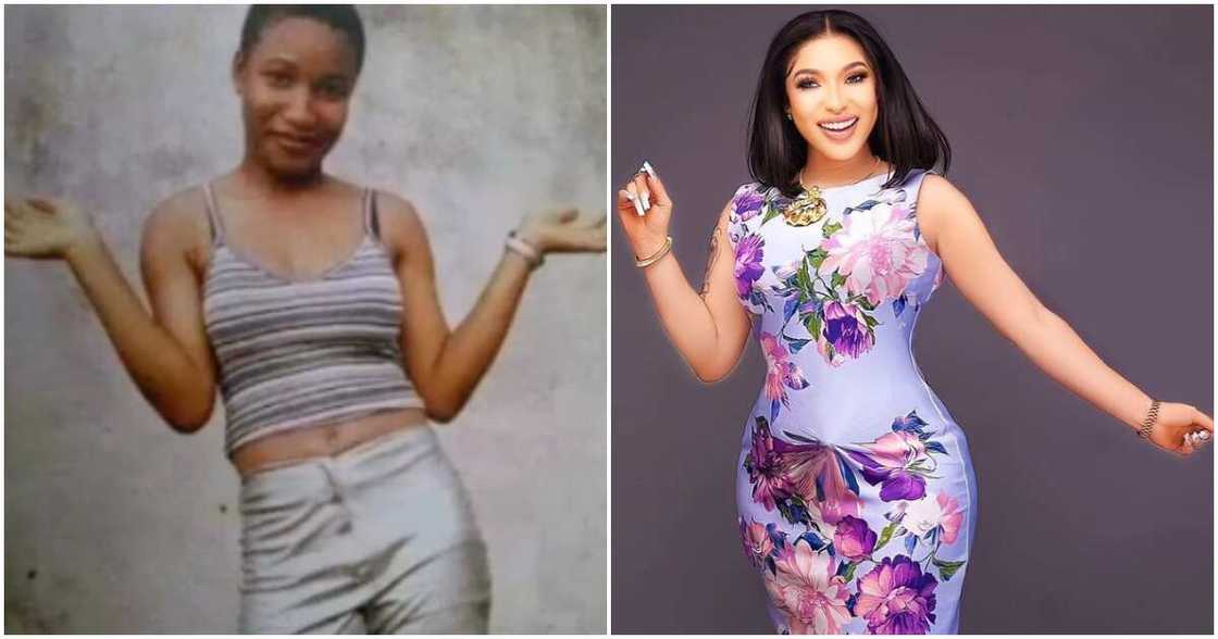 Photo of Tonto Dikeh as a girl.