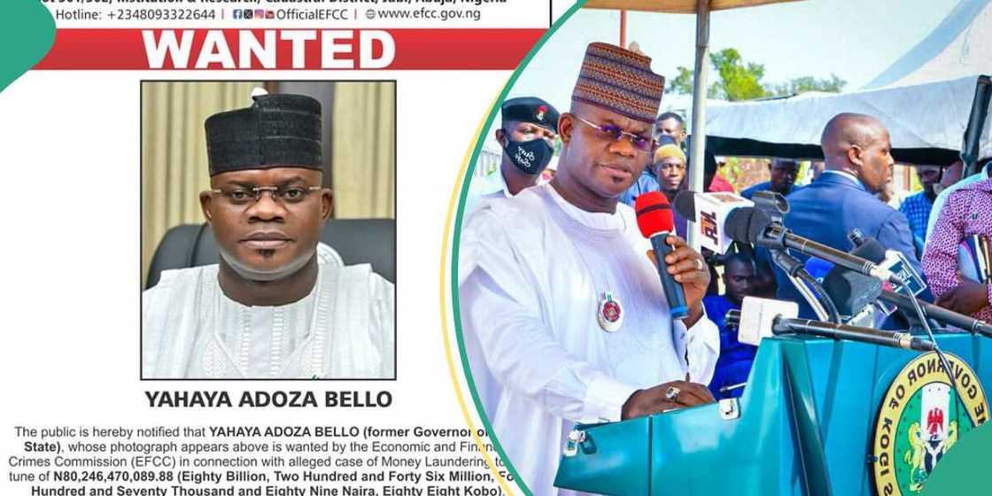 The EFCC has declared the former governor of Kogi state, Yahaya Bello, wanted over N80.2 Billion fraud The EFCC has declared the former governor of Kogi state, Yahaya Bello, wanted over N80.2 Billion fraud