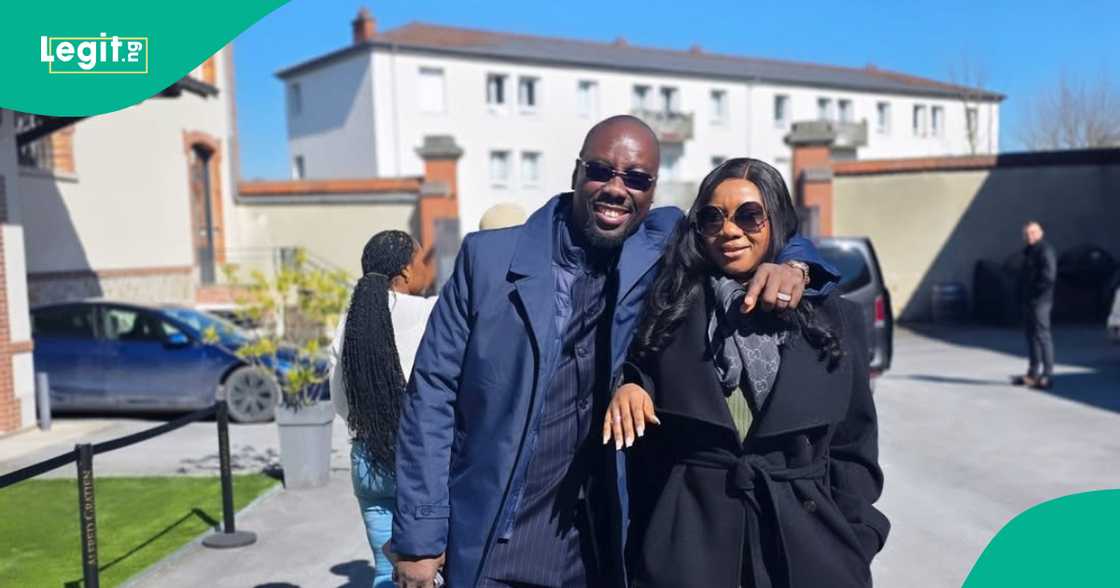 Obi Cubana poses with his wife Ebele Iyiegbu, with whom he shares four children and an adopted fifth child. Obi Cubana poses with his wife Ebele Iyiegbu, with whom he shares four children and an adopted fifth child.