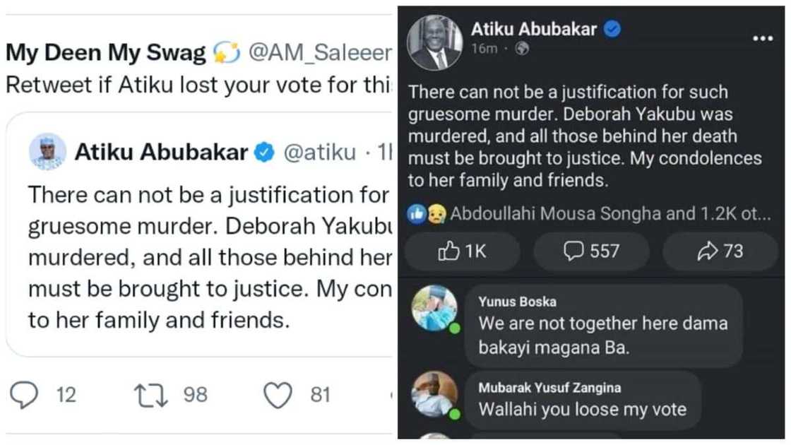 Atiku Abubakar, Deborah Samuel, Shehu Shagari College of Education, Sokoto Atiku Abubakar, Deborah Samuel, Shehu Shagari College of Education, Sokoto