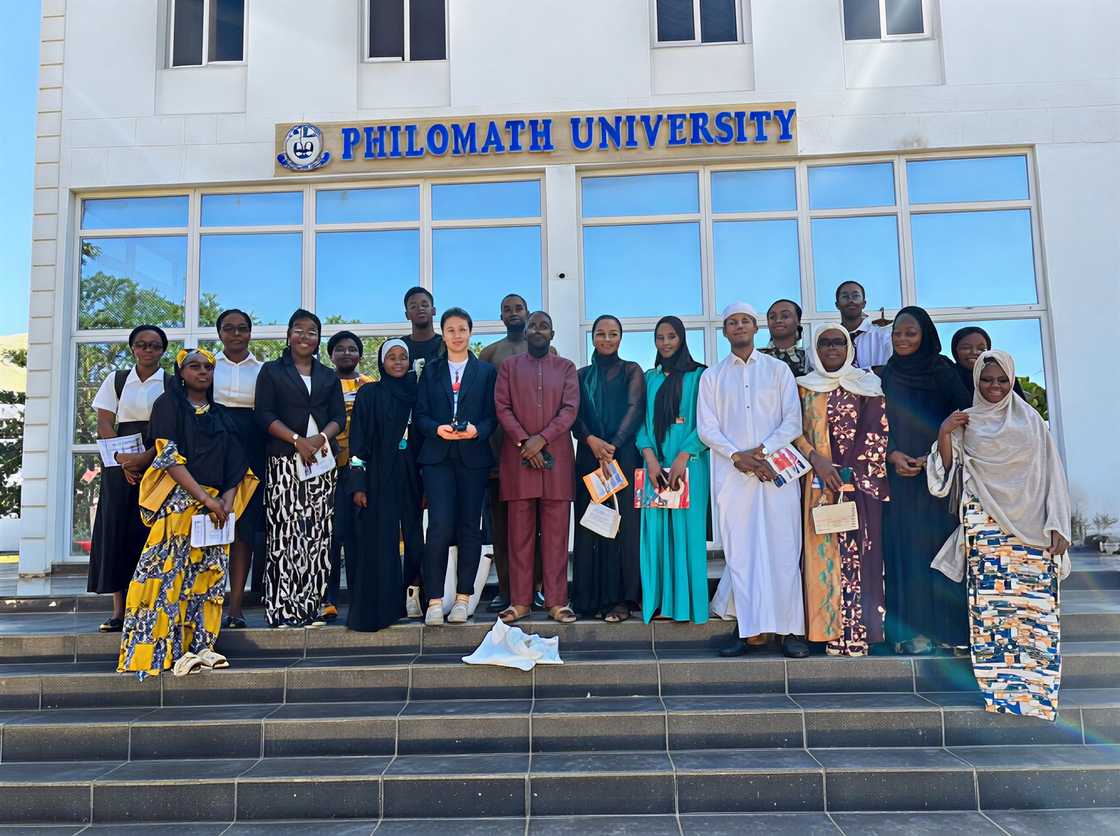 Philomath University posing for a picture