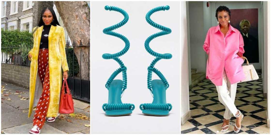 Photos of Lisa Folawiyo and her designer shoes. Photos of Lisa Folawiyo and her designer shoes.