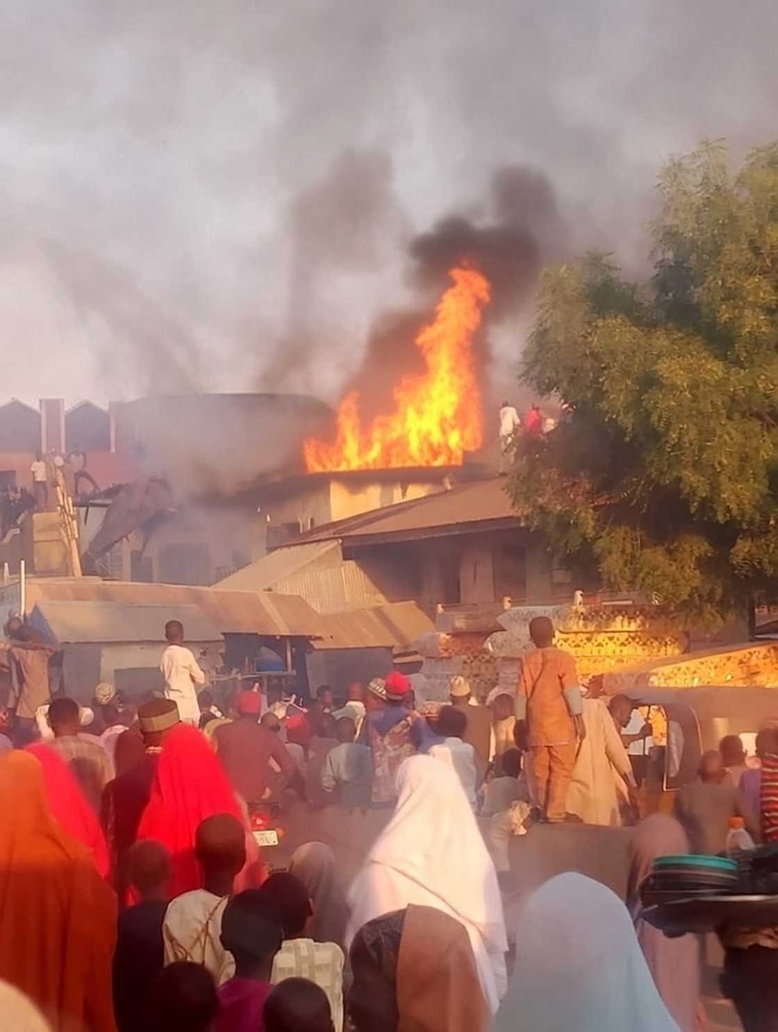 Wajen da aka yi gobara a Malumfashi