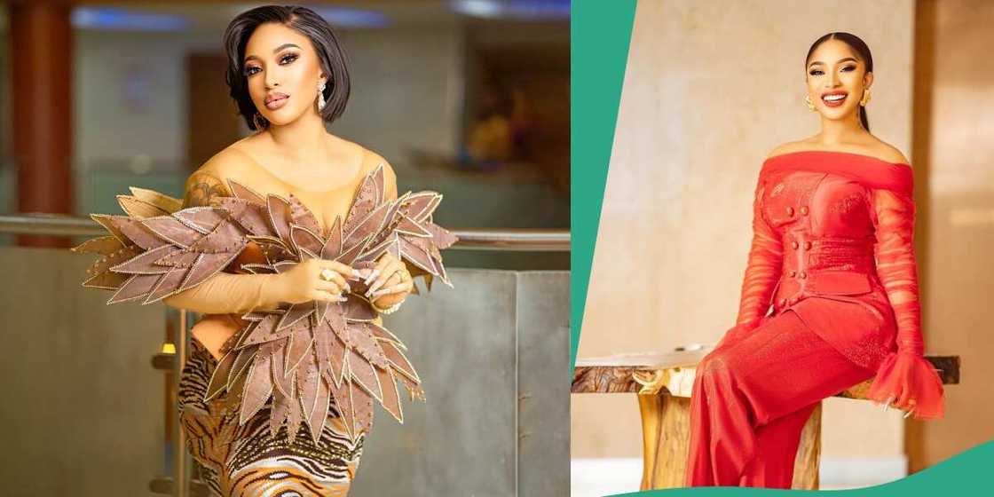 Tonto Dikeh wears a beautiful ankara outfit. Source: @tontolet/Instagram Tonto Dikeh wears a beautiful ankara outfit. Source: @tontolet/Instagram