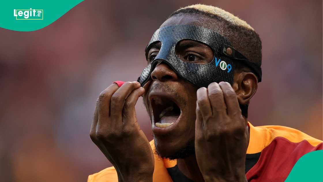 Victor Osimhen, Galatasaray, Istanbul Basaksehir, Rams Park, Istanbul, Turkiye, Super Lig. Victor Osimhen, Galatasaray, Istanbul Basaksehir, Rams Park, Istanbul, Turkiye, Super Lig.