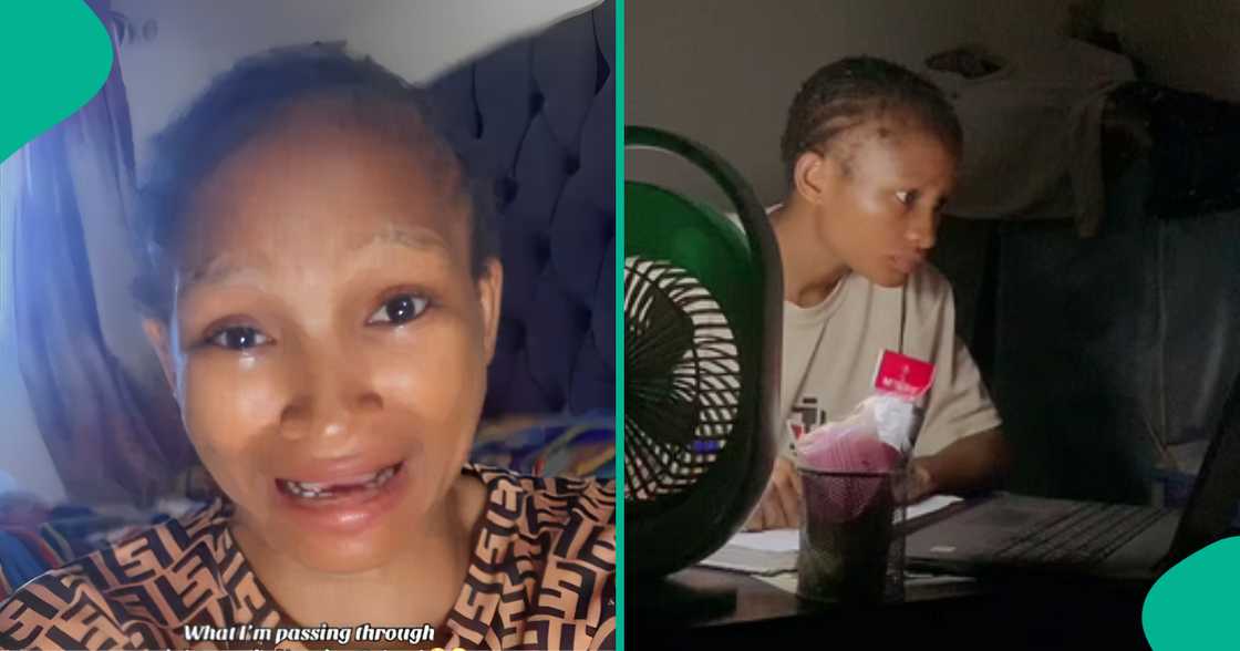 Nursing student sheds tears, says she sleeps anytime she tries to study her books Nursing student sheds tears, says she sleeps anytime she tries to study her books