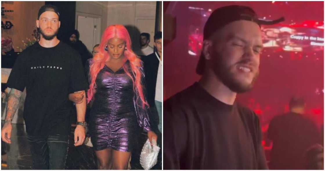 Singer DJ Cuppy and her man Singer DJ Cuppy and her man