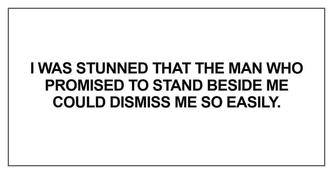 I was stunned that the man