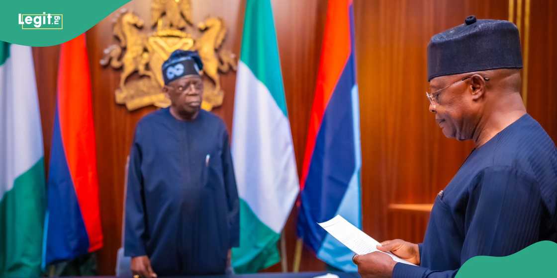 Tinubu swears in Ibok-Ete Ibas as Rivers sole administrator, shares photo Tinubu swears in Ibok-Ete Ibas as Rivers sole administrator, shares photo