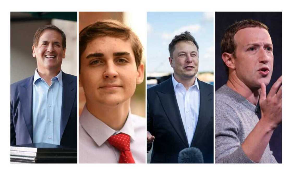 Jack Sweeney, Elon Musk, Mark Cuban, Zuckerberg Jack Sweeney, Elon Musk, Mark Cuban, Zuckerberg
