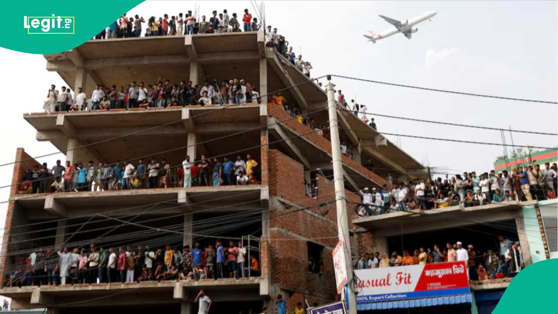 Bangladesh Air Force Jet crashes into school in Dhaka. Bangladesh Air Force Jet crashes into school in Dhaka.