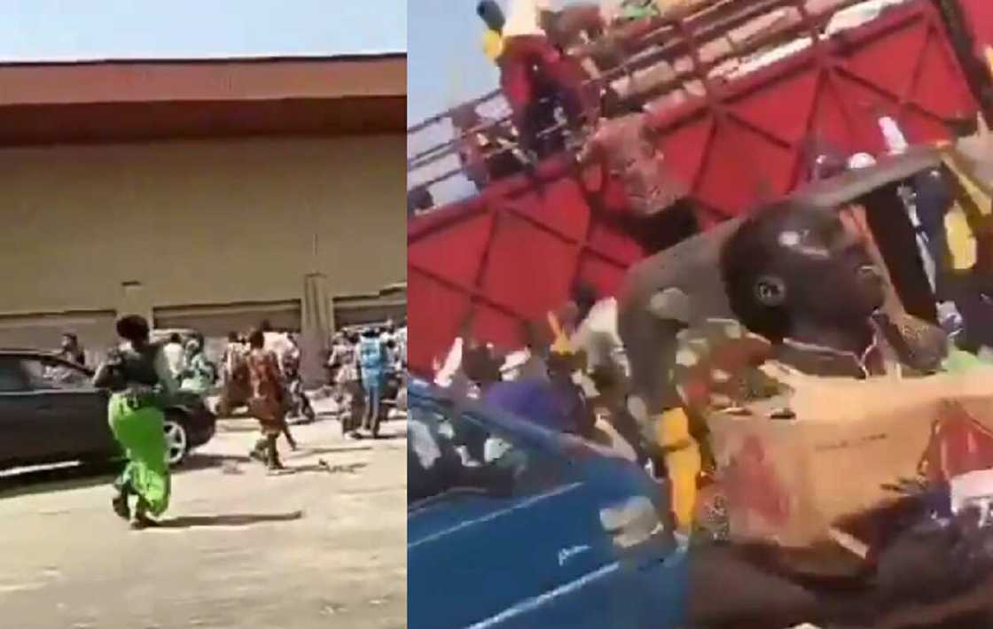 Mazauna Kwara suma sun kwashi kayan tallafin korona daga wurin ajiya (Bidiyo) Mazauna Kwara suma sun kwashi kayan tallafin korona daga wurin ajiya (Bidiyo)