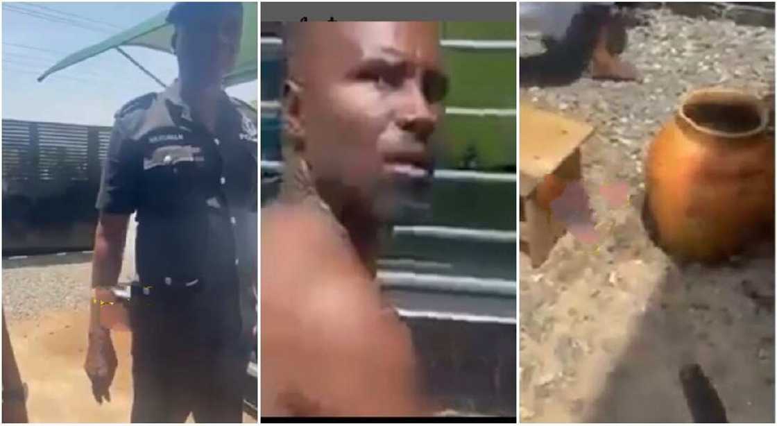 Police arrests man in Ghana for wanting to use his daughter for rituals. Police arrests man in Ghana for wanting to use his daughter for rituals.