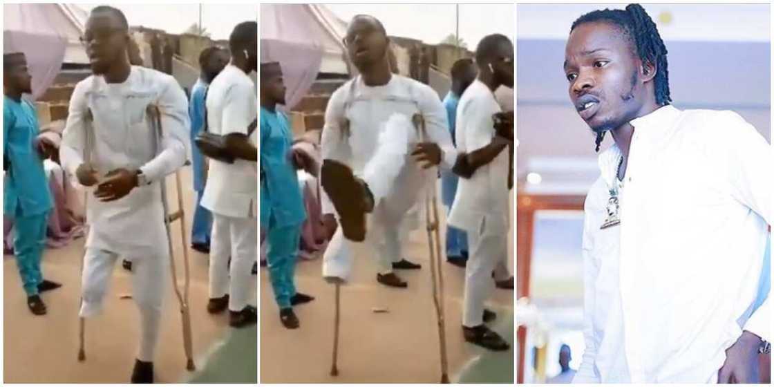 Trending video of amputee dishing out dance moves to Naira Marley's song Trending video of amputee dishing out dance moves to Naira Marley's song