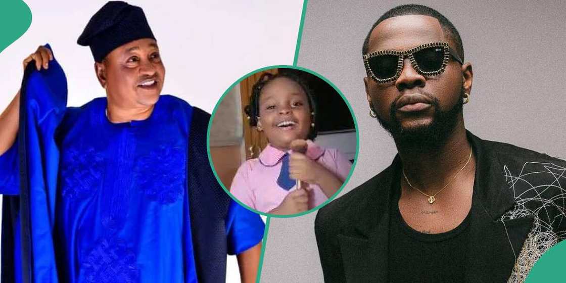 Jide Kosoko's grandchild sings Kizz Daniels' song Twe Twe Jide Kosoko's grandchild sings Kizz Daniels' song Twe Twe