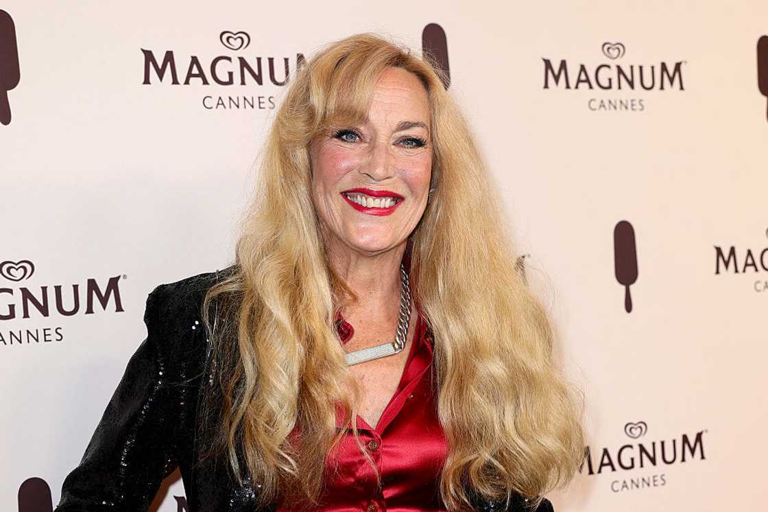 Jerry Hall at the Magnum Party Red Carpet Jerry Hall at the Magnum Party Red Carpet