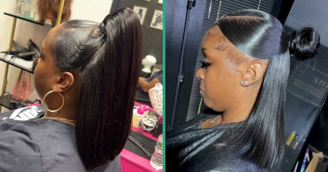 Half-up half-down hairstyles