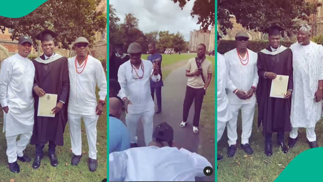 Video of Kwam1, MC Oluomo attending Gaji's son's graduation in London trends Video of Kwam1, MC Oluomo attending Gaji's son's graduation in London trends
