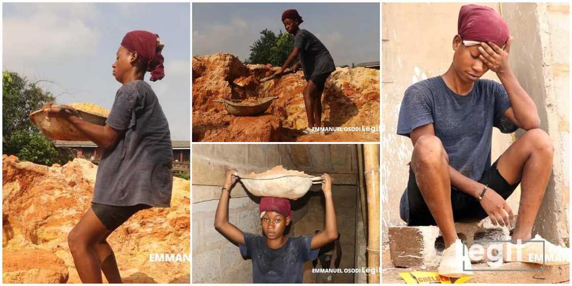 Photos of 20-Year-Old Female Student who Hustles as a Labourer Generates Mixed Reactions on Social Media Photos of 20-Year-Old Female Student who Hustles as a Labourer Generates Mixed Reactions on Social Media