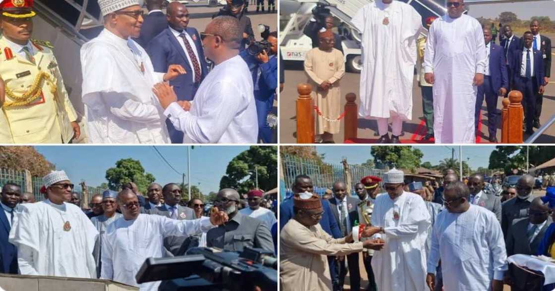 Yadda aka karrama Buhari a kasar waje Yadda aka karrama Buhari a kasar waje